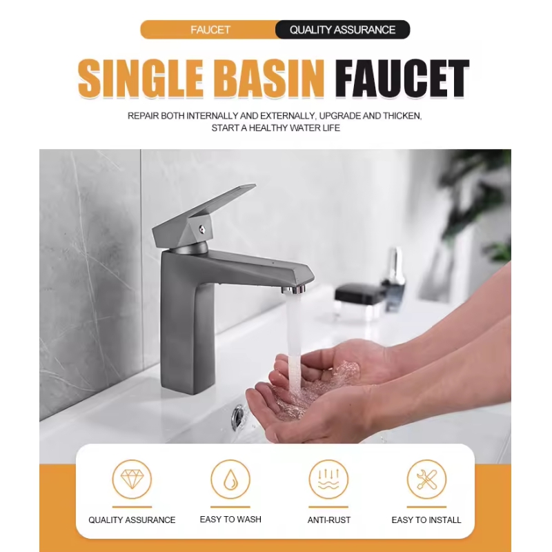 Good Quality Paint Spraying Modern Faucet Wash Basin Bathroom Sink Faucets